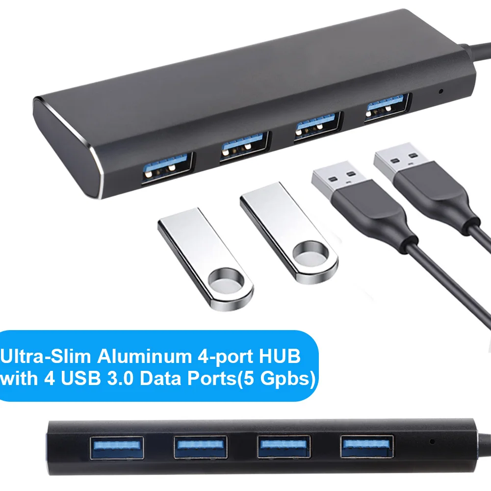 

4in1 USB 3.0 HUB 4 Port Adapter Multi USB Splitter High Speed OTG for MacBook HP DELL PC Computer Accessories Adaptador
