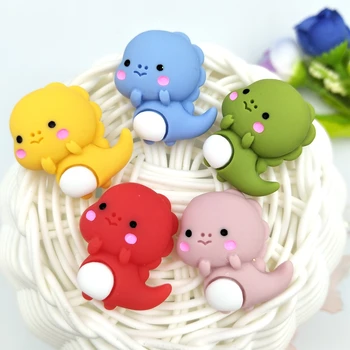 

10pcs Kawaii resin Mini dinosaur Flatback Cabochon DIY Decorative Craft Scrapbooking Accesssory A22