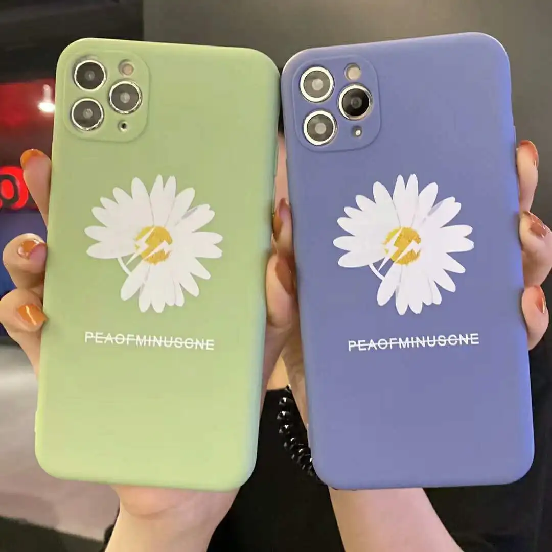 Корейский модный чехол Peaceminusone с цветочным рисунком для iPhone 11 Pro Max X XS MAX XR 8 7 Plus