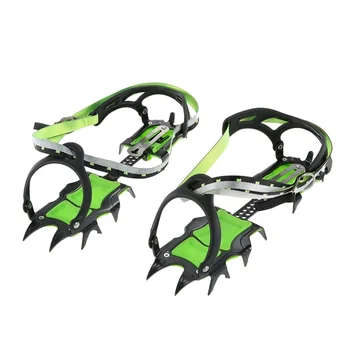 

14-point Manganese Steel Climbing Gear Crampons Ice Grippers Crampon Traction Device Mountaineering Glacier Travel Ice Waiking