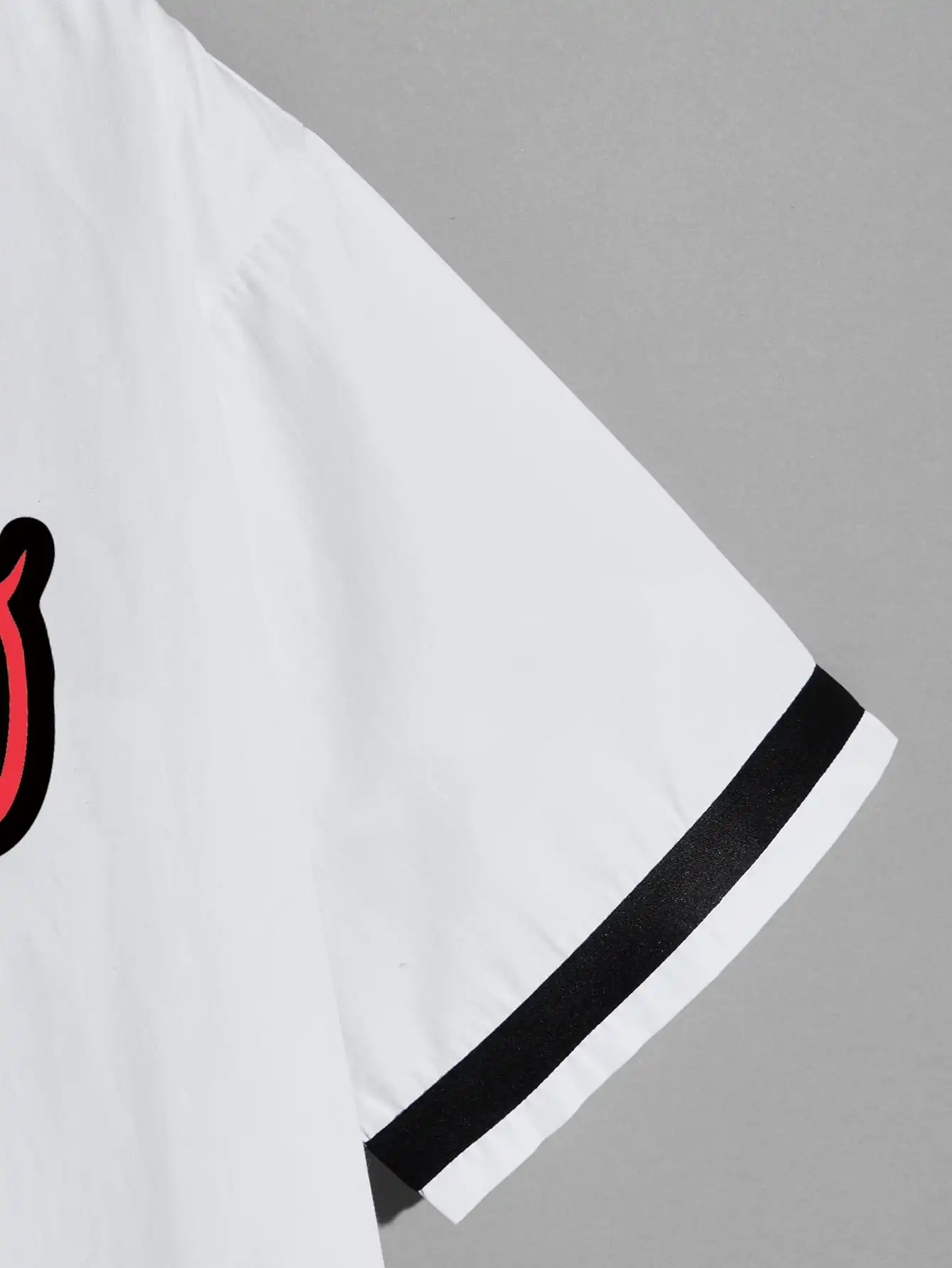 Men Letter Print Graphic Baseball Collar American Streetwear Style Causal Patchwork Plaid Basketball  Shirt