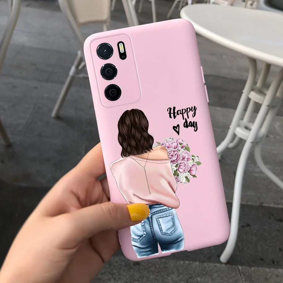 Love Heart Case For OPPO A16 Cover OPPOA16S Phone Case Shockproof Silicone Bumper For OPPO A16 CPH2269 A 16 S Back Cover Housing oppo phone cover