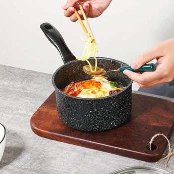 

16cm18cm20cm22cmnon-Stick Pan Milk Pot Noodle Soup Boiler Universal Cookware Tableware Pan Home Cooking Tools