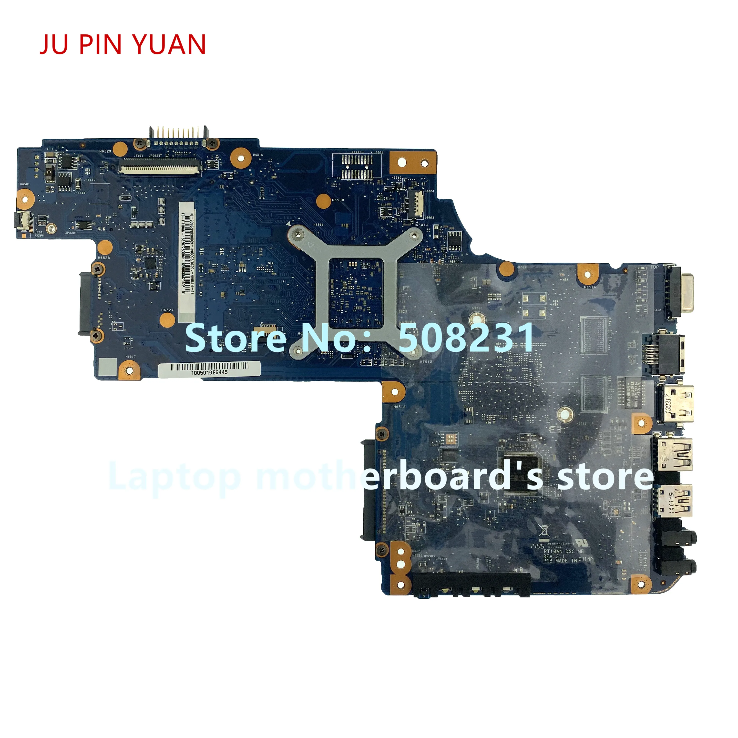 

JU PIN YUAN H000053400 Mainboard for Toshiba Satellite C50 C55 C50D C50-D C55D Laptop Motherboard 100% fully tested