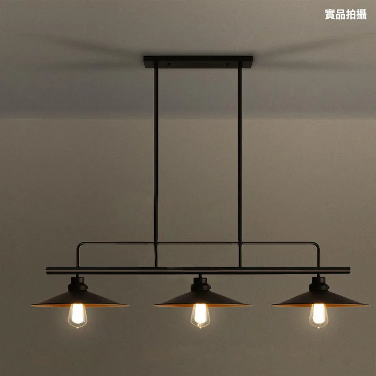 

Loft Retro Industrial Dining Table Pendant Lamp Three End Pot Cover Bar Dining Room Billiard Table Iron Pendant Lamp lustre
