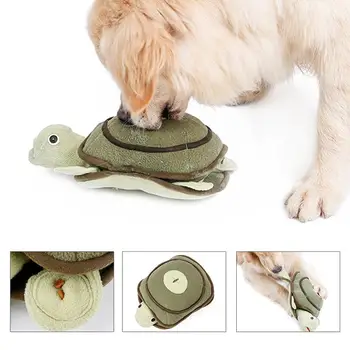 

Squeaky Sniffing Turtle Design Snack Food Slow Feeding Training Pet Dog Play Toy Dog Sniffing Toy