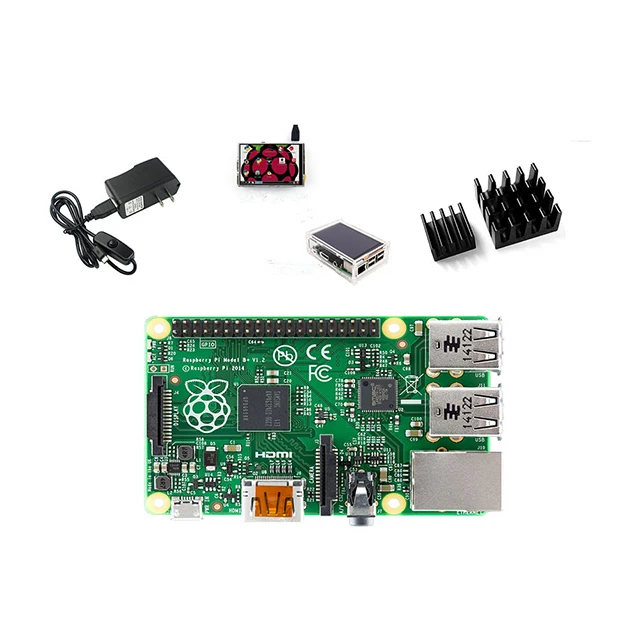 

A2-For Raspberry Pi 3 Model B Board+Thicken Acrylic Case +3.5 inch Touch LCD +Heat Sink+5V 2.5A Power charger with Switch