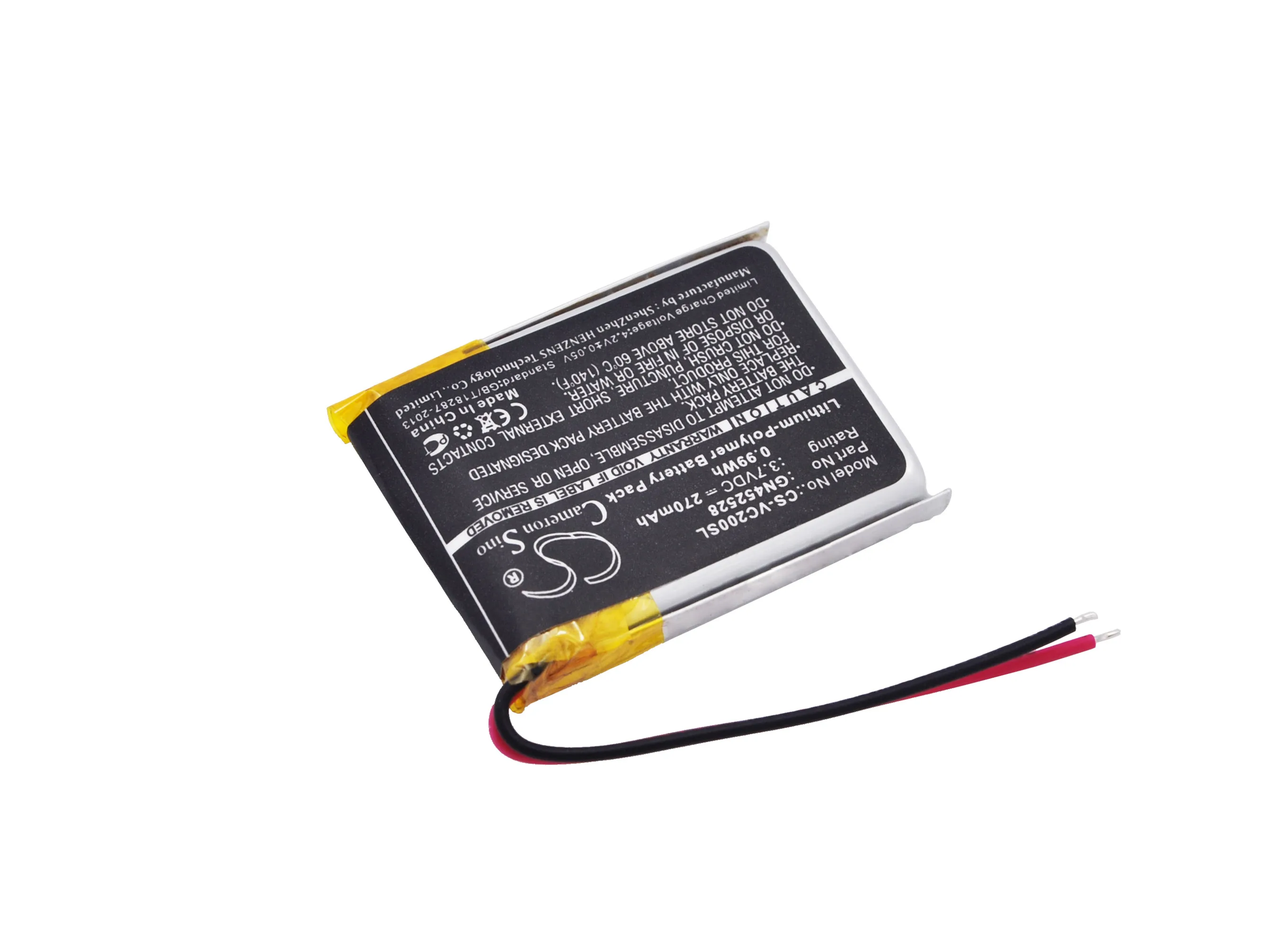 Cameron sino 270mah аккумулятор для VOICE CADDIE VC200 VC200 Voice GN452528 gps, аккумулятор для навигатора