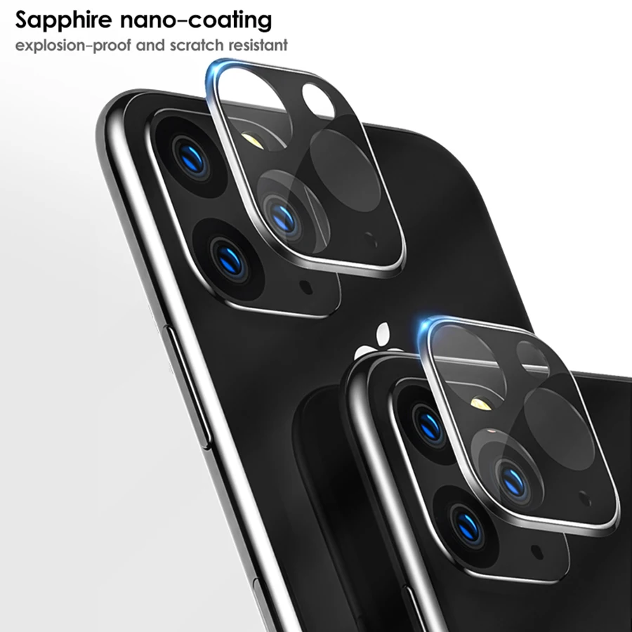 

Camera Lens Protective Film for iPhone11/11 Pro Max Glass Metal Real Camera Len Protector Cover for iPhone11 Pro Max Glass Cover