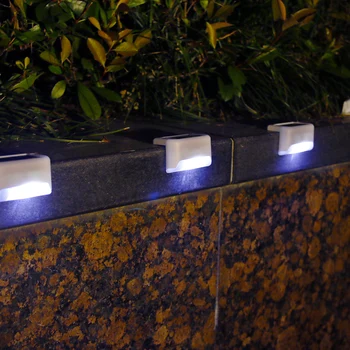 

4pcs LED Solar Path Stair Lights Outdoor Garden Yard Fence Wall Landscape Lamp Solar Light for Stair Courtyard Droshipping