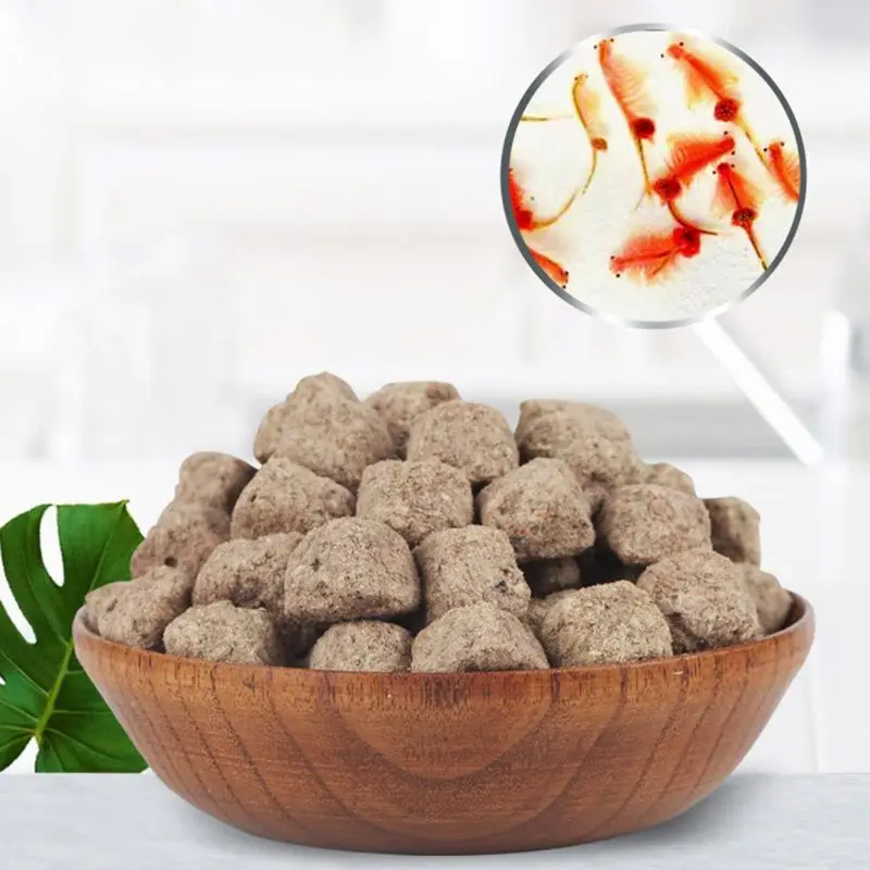 Aquarium Freeze Dried Shrimp Eggs Blocks Tropical Marine Fish Food Nutrition tropical fish food fish food pet food