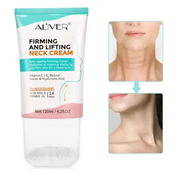 

Elastic Firming Neck Skin Care Cream Dual Roller V-shape Neck Beauty Cream Fade Neckline Wrinkle Lifting Firming Cream