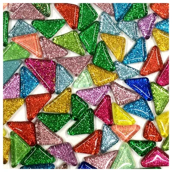 

Lychee Life 70pcs Multicolor Glass Mosaic Tile Sequin Ceramic Mosaic Tiles DIY Arts Crafts Making Material