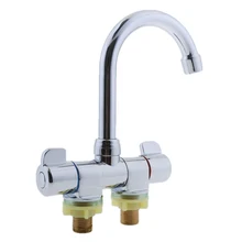 Морской Лодка RV 360 Вращение горячей и холодной ванной кран для кухни#001