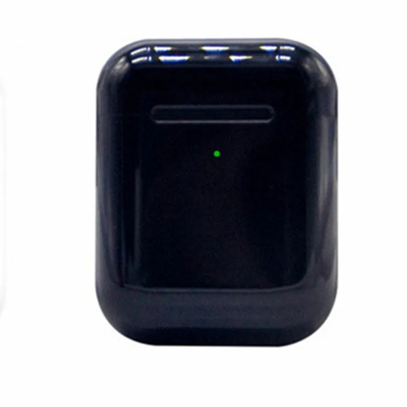 Bluetooth-наушники TWS Copy Airs-super 2 Chip PK W1 H1Chip Pop Up Bass Earbud гарнитура с беспроводной зарядкой - Цвет: Черный