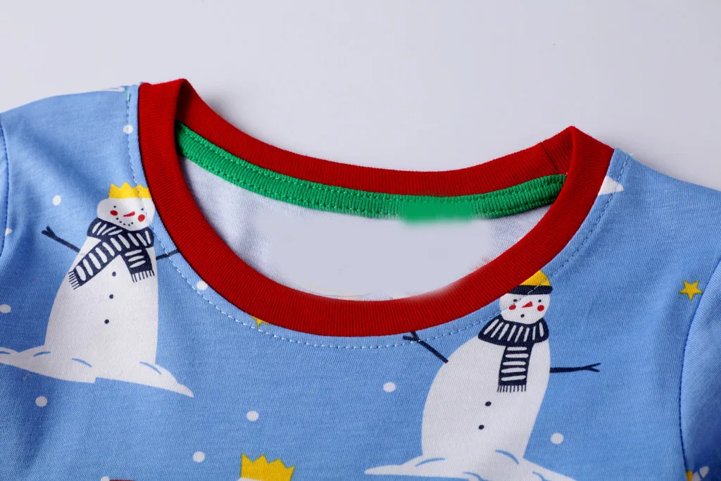 TELOTUNY/рождественское детское платье с рисунком Санты для девочек; детская Рождественская одежда принцессы с длинными рукавами; свободное платье; ZS18