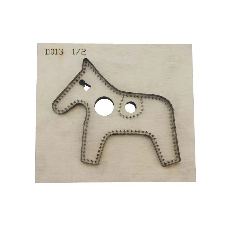 

Leather Handmade Pony Knife Mold Pendant Leather Wallet Laser Knife Mold Horse Saddle Backpack Pendant Decoration Craft Dies