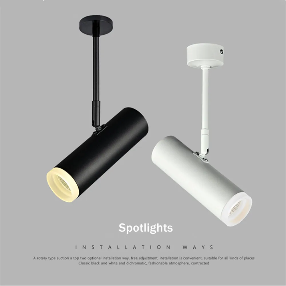 Светодиодный COB CREE Точечный светильник, потолочный светильник 5 Вт 7 Вт 12 Вт, лампада, светодиодный светильник для спальни, кухни, Светодиодный точечный светильник, монтируемый на поверхности светильник