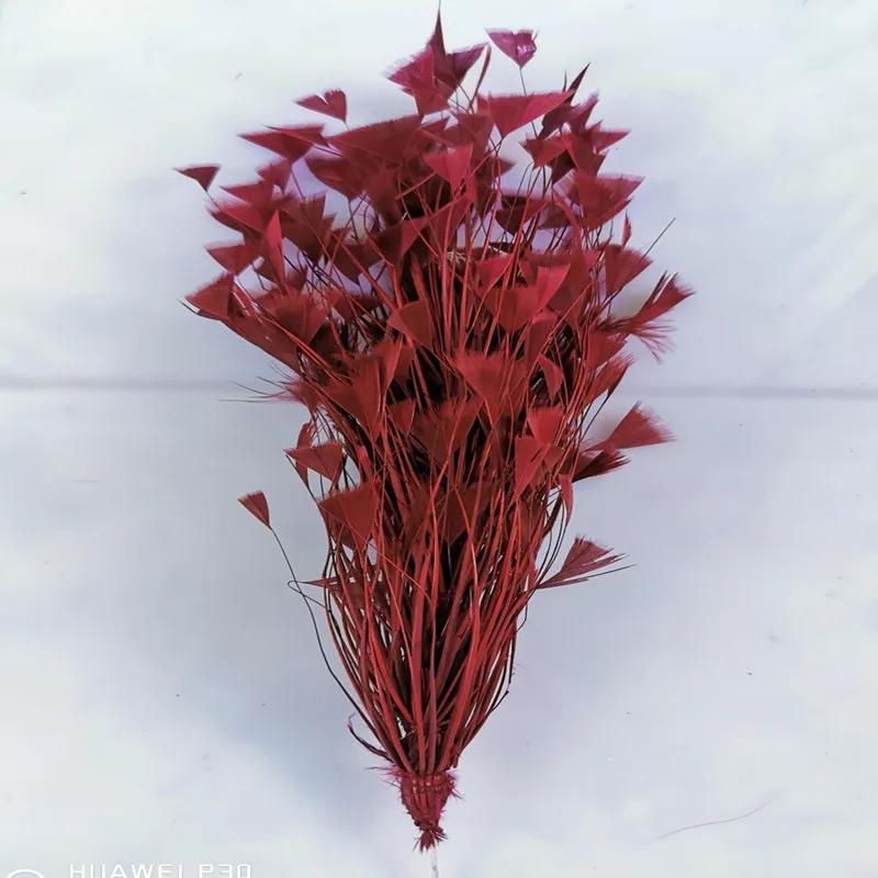 Wine red 1 пучок красивые индейки featherприблизительно 30 см свадебные корсажи Перья Ремесло для головного убора Свадебные украшения Аксессуары - Цвет: Wine red