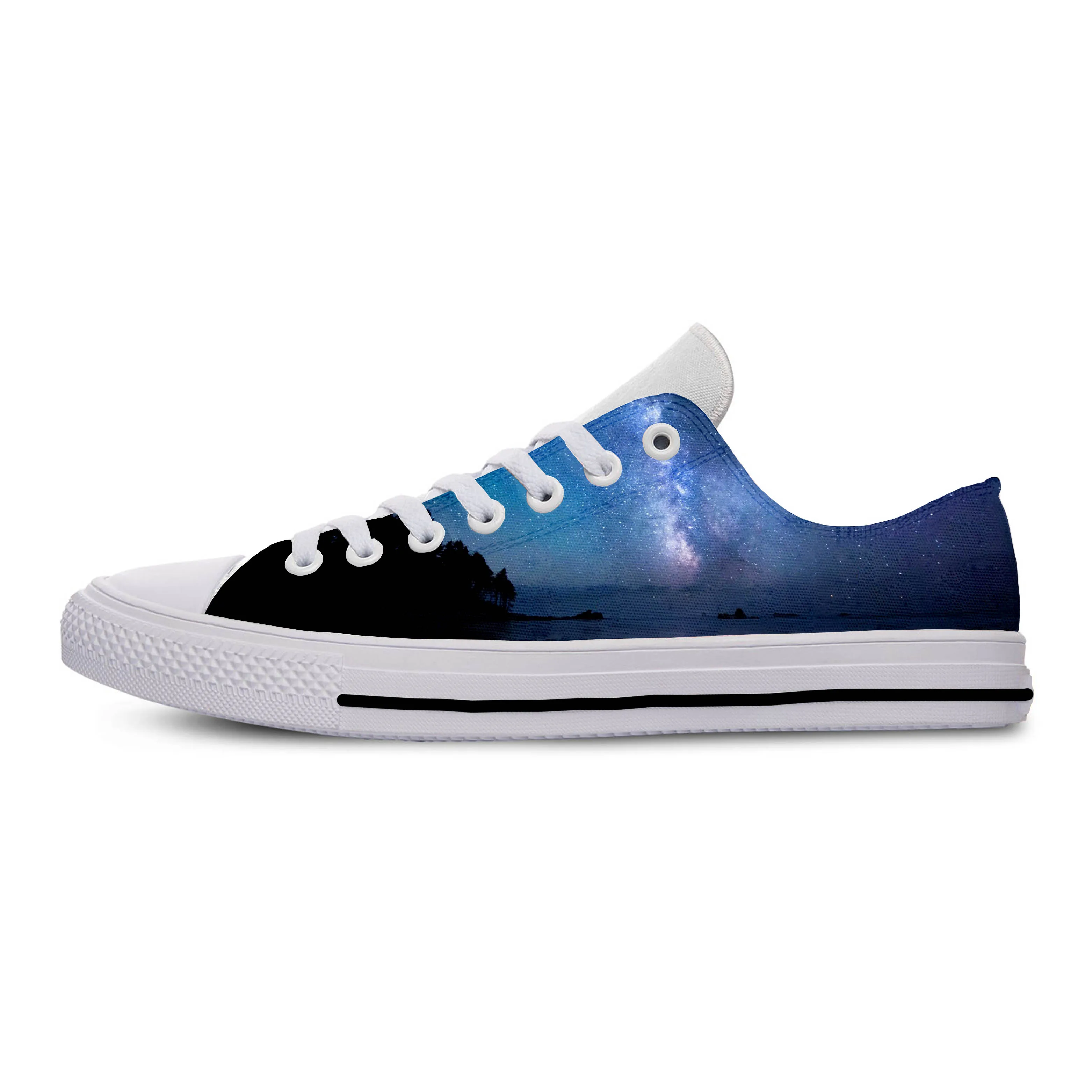 

Beautiful Star River 2019 hot fashion 3D Sneakers for men/women high quality Harajuku 3D printing Star River casual shoes