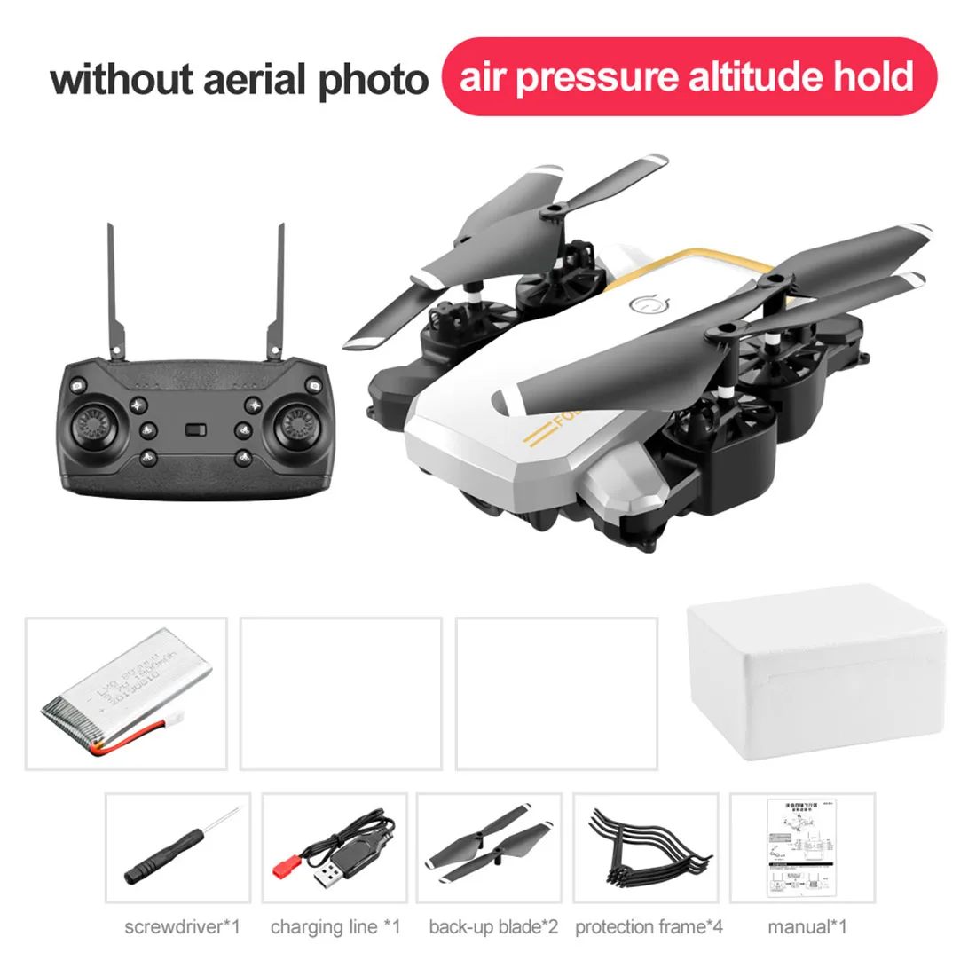 4K Drone LF609 двойная HD камера 1080P Wi-Fi FPV Follow Me долгое время полета 3D флип высота удержания складной Квадрокоптер VS E58 - Цвет: White No Camera