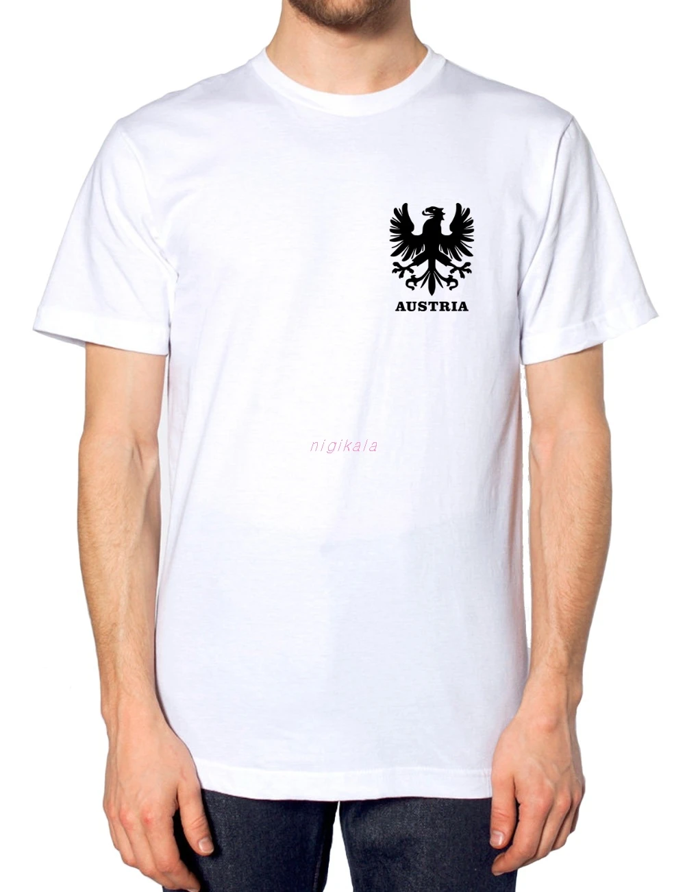 

2019 Fashion Funny Homme Fashion Men Tops Retro Austrian Footballer Shirt T Shirt 2019 Austria Eagle Vintage T Shirt Design