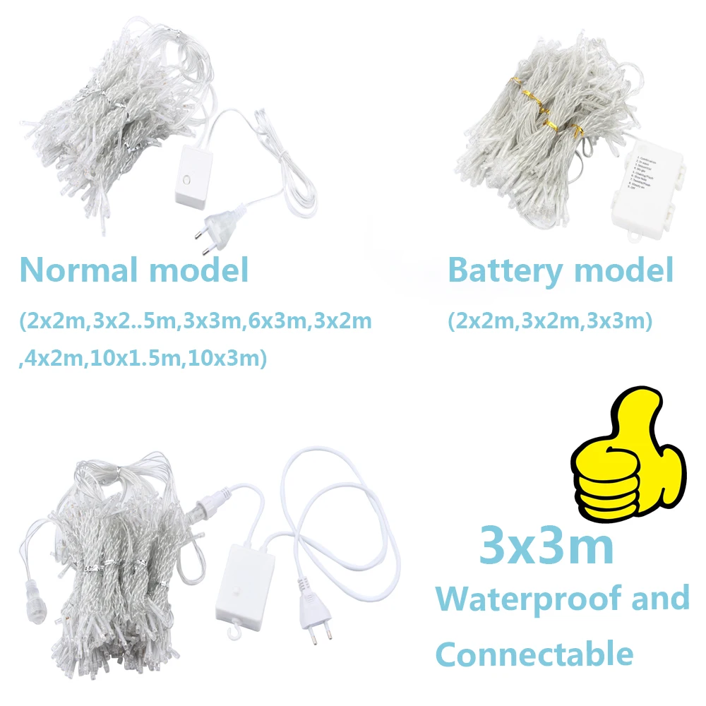 3x2/4x2/6x3m led wedding fairy string light christmas light 300 led fairy light garland for garden party curtain decoration 3x2/4x2/6x3m led wedding fairy string light christmas light 300 led fairy light garland for garden party curtain decoration