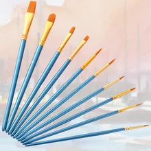 Жемчужина воды цветная нейлоновая масляная Акварельная картина кисти ручка арт акриловые канцелярские принадлежности 10 шт./компл