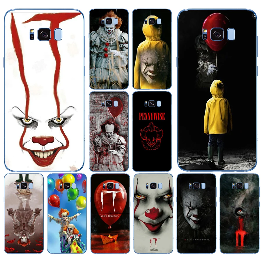 

291DD Pennywise The Clown Horror Soft Silicone Cover Case for Samsung Galaxy S6 S7 edge S8 S9 S10 plus A70 A50 case
