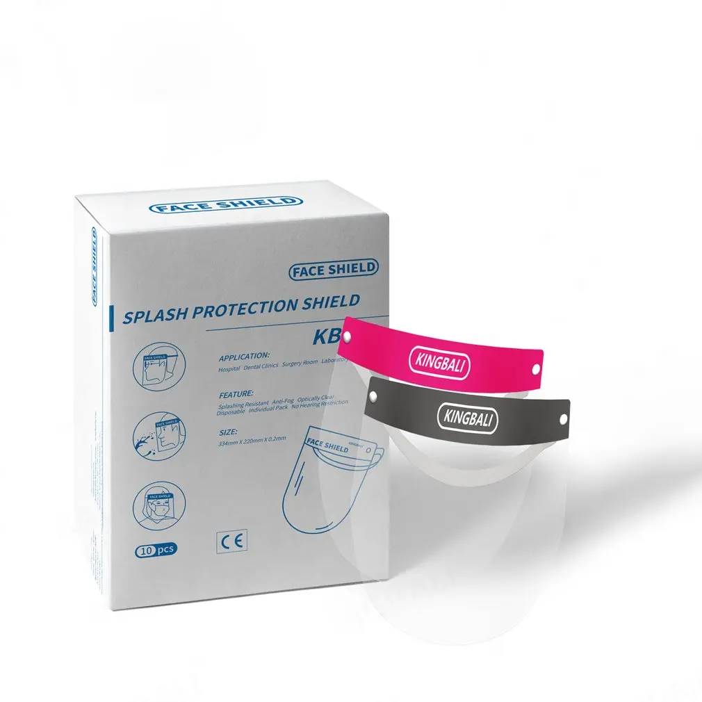 

1 Pcs Protective Face Screen Double-Sided Anti-Fog Prevent Toxic Liquid Splashing From Droplets Mask