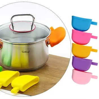 

Kitchen Accessories Silicone Heat Resistant Cover Anti-skid Lid Holding Knob Pot Handle