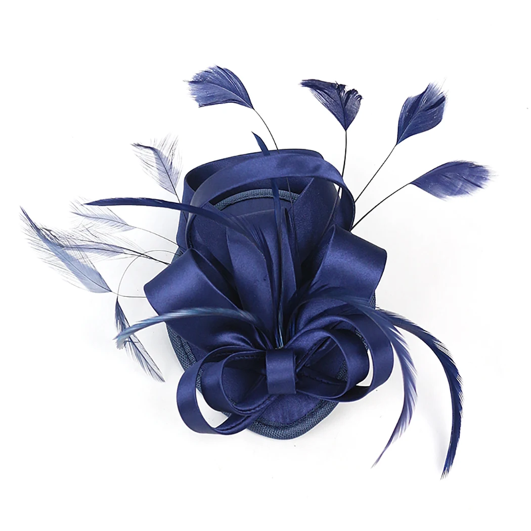 Перо обруч-украшение для волос клип чародейная шляпа двойного назначения стильный элегантный Свадебный чародей чай праздничный обруч для вечерние