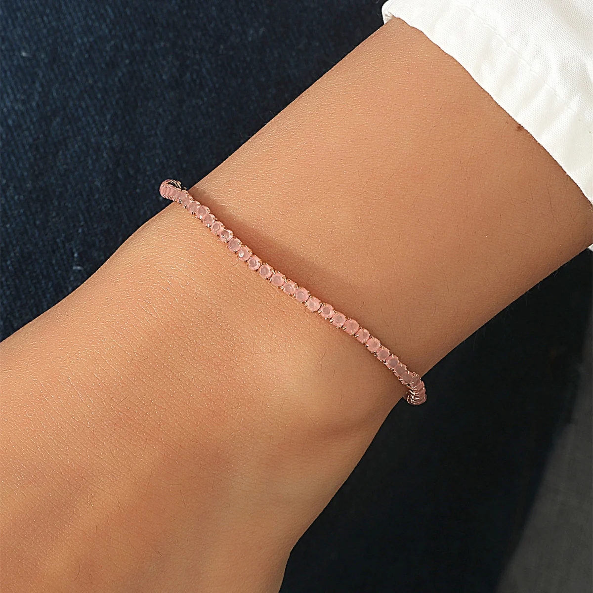 Ladies Transparent Shiny Crystal Bracelet 27 Colors Full Rhinestone Elastic Bracelet Women Wristband Gift 1Pieces crystal quartz bracelet crystal bracelet zircon bracelet stone bead bracelet natural stone bracelet beaded bracelet
