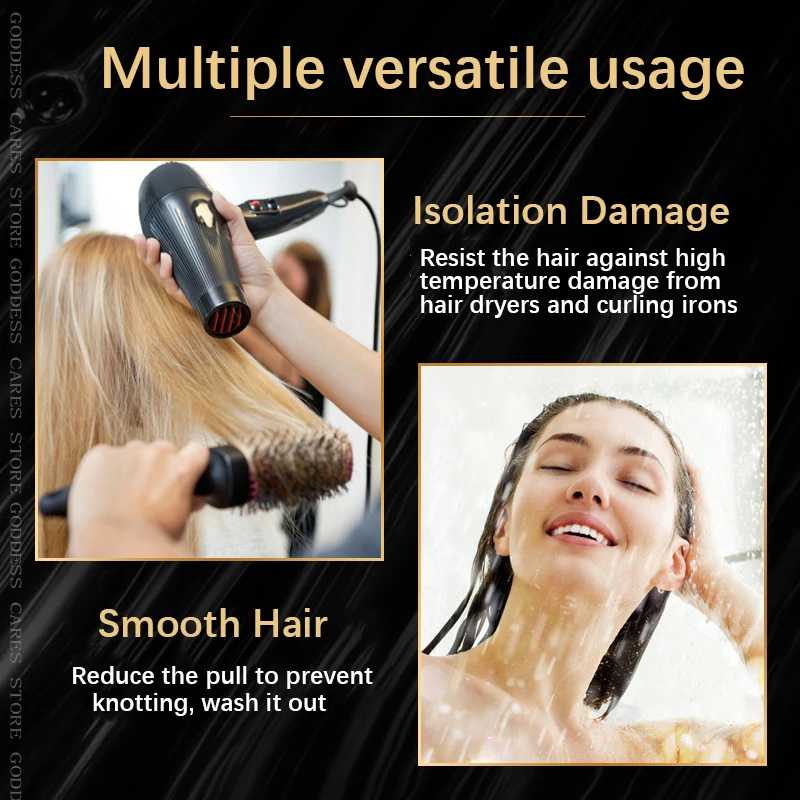 Keratin Hair Oil Argan Serum Care Mask Treatment Repair Dry Curly Hairs Growth Straightener 70ML Straightening Natural Vitamin D