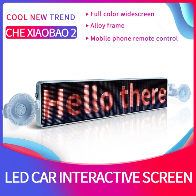 Auto Led Display Screen Interactive Bluetooth App Controlled Sign