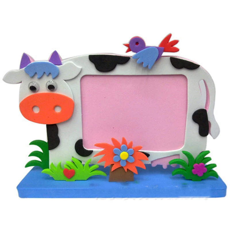 1set-Cartoon-Animals-Elephant-Self-Adhesive-Children-Kids-DIY-EVA-Family-Photo-Frame-3d-Assembling-Puzzles (3)