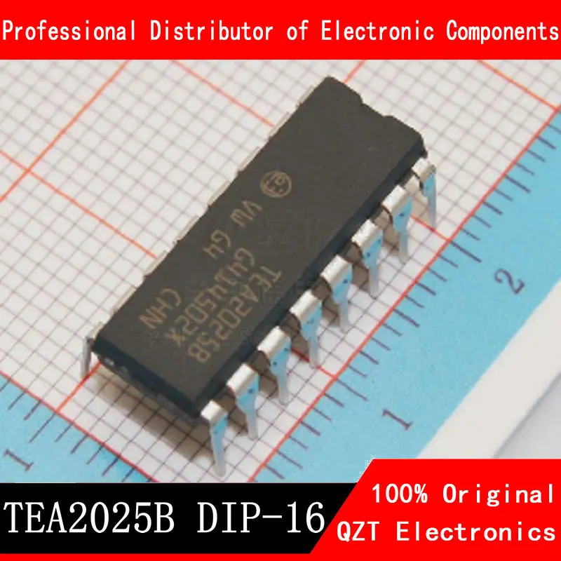 10PCS TEA2025B DIP-16 TEA2025 DIP 2025B DIP16 new and original IC 100pcs cd4017be dip16 cd4017 dip cd4017b new and original ic