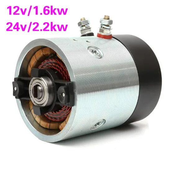 12V24V1.6KW2.2KW Forklift, stacker, hydraulic pump station power unit DC motor motor
