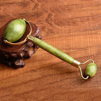 

KCONYD 20/50/200/500pcs Factory Wholesale Natural Jade Face Roller-Xiuyan jade-metal single U shape stents