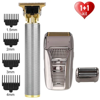 

Professional Hair Clipper Men Barber Rechargeable Trimmer T-Outliner Beard Trimmer Electric Shaver Haircut Shaving Machine Kit