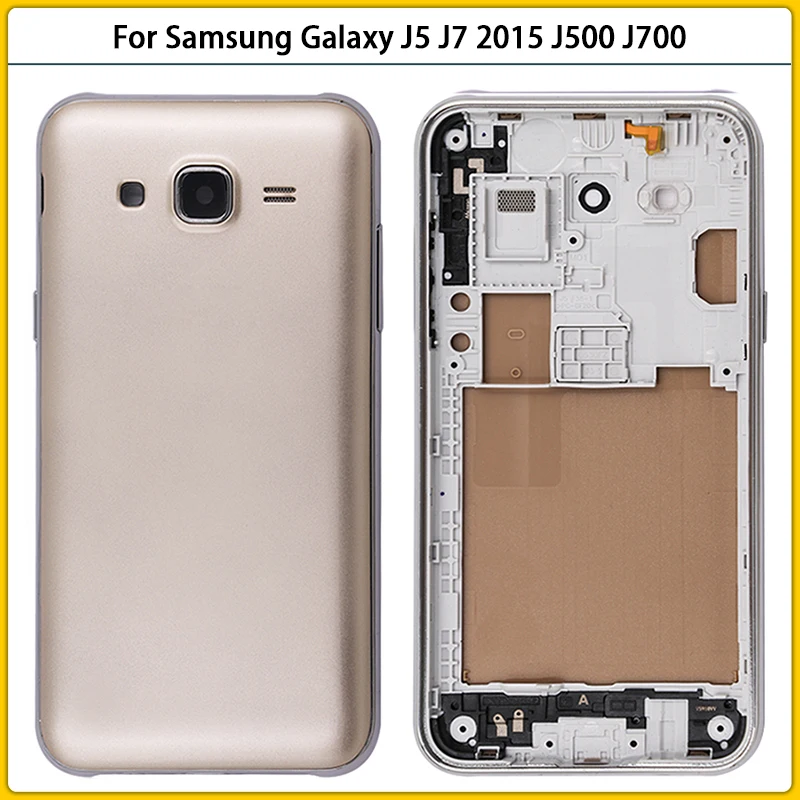 Новый чехол J500 с полным покрытием корпуса для Samsung Galaxy J5 J7 2015 J700 J500F J500H средняя