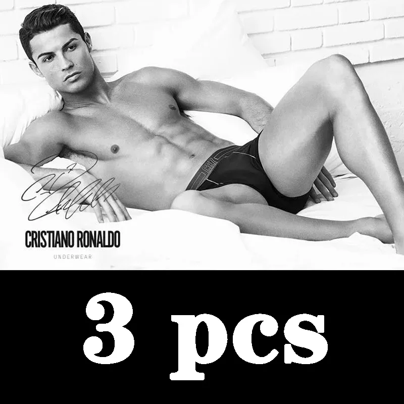 mixed 3pcs Известный бренд Cristiano Ronaldo CR7, 6 шт., мужские боксеры, шорты, нижнее белье, хлопковые боксеры, сексуальные трусы, качественные мужские трусы - Цвет: mixed 3pcs
