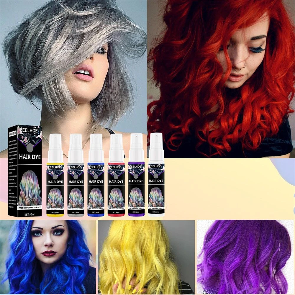 DIY Hair Styling Purple Red Party Supplies Disposable Quick Coloring Spray  Lasting Security Hair Dye|Hair Color| - AliExpress