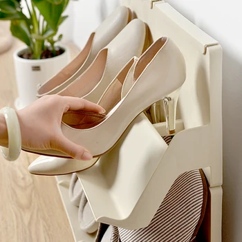 

Multi-Functional Multi-Storey Shoe Rack Organizer Household Assemble Plastic Storage Rack Simple Dormitory Provincial Space Rack