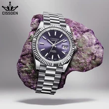 

CISSDEN Men's Designer Watch Japan NH35A Mechanical Sapphire Movement Automatic Chronograph Sapphire Mechanical Quality Brand