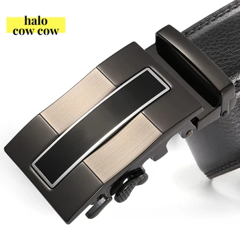 

2020 Automatic Buckle Genuine Leather Men's Belts Luxury Man Fashion High Quality Belt Luxury Brand for Men Designer Belts New