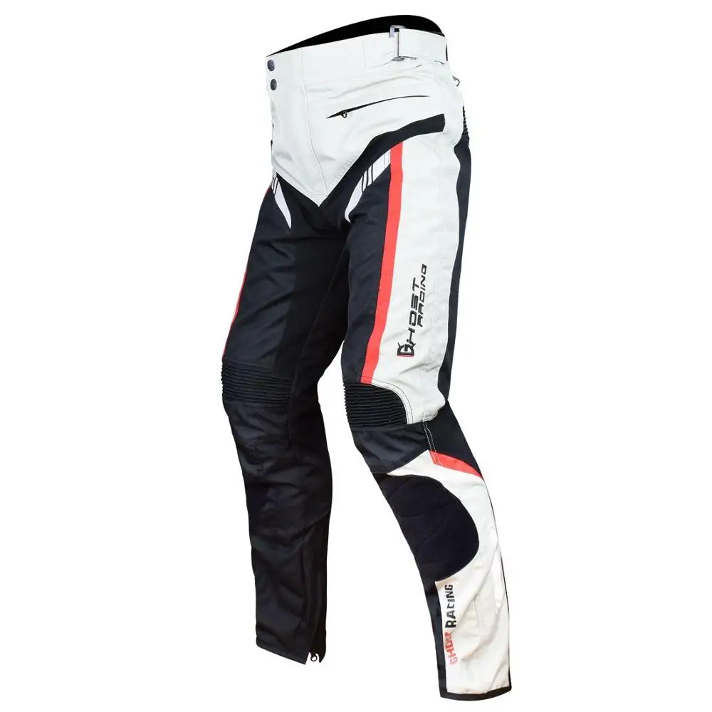 white Pants GHOST RACING осенне-зимняя мотоциклетная куртка мужская водонепроницаемая ветрозащитная мотоциклетная куртка для езды на мотоцикле защитная одежда - Цвет: white Pants