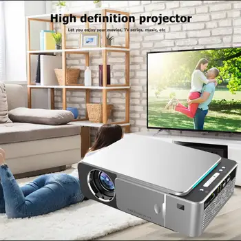 

16:9 T6 LED Portable Mini Projector Full HD 1280x720P 2500lm Multimedia Home Office School Theater Video Projector