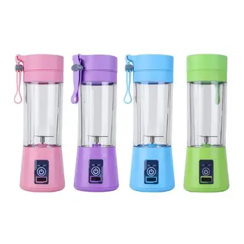 

2 Blades Mini USB Portable Electric Fruit Juicer Smoothie Maker Blender