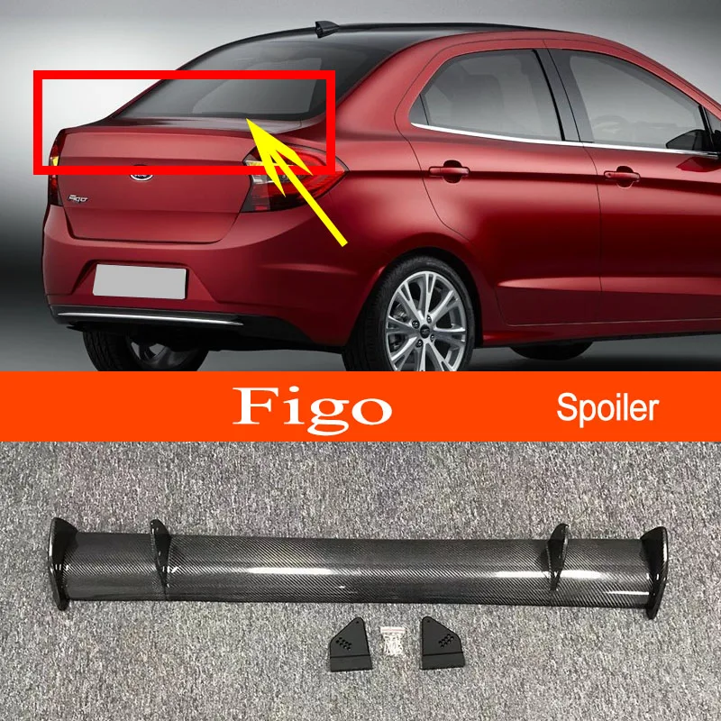 Figo Настоящее углеродное волокно GT-style автомобильный стиль спортивная модель для